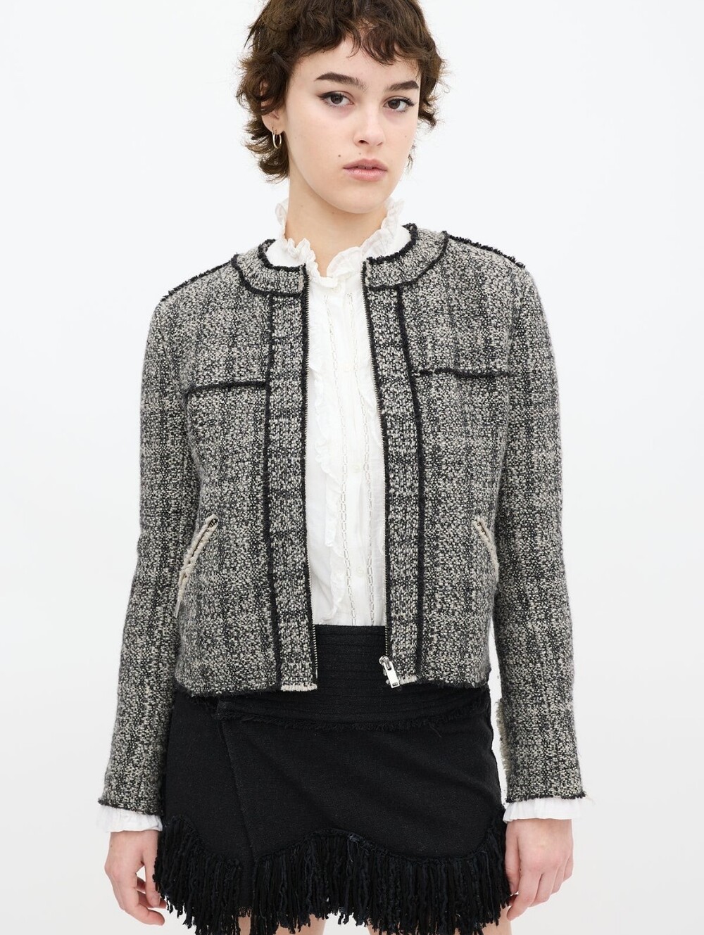 ISABEL MARANT | $430 Laura Tweed Blazer Jacket Sz 38